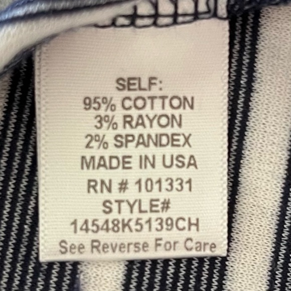 *SALE* Tailored Navy Striped Jacket Charlotte Russe - Picture 4 of 4